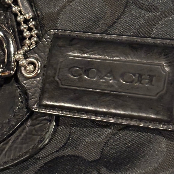 SALE: Authentic Coach Black Leather Purse, 13x10 - Picture 7 of 7